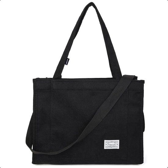 Kioto Membeli B.V. Kioto Schoudertas - Tote bag - Zwart - Maat L