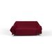 Max Color Bankovertrek, effen, Made in Italy, 100% katoen, bordeaux, 1-zits