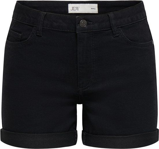 JDY Jacqueline de Yong Broek Jdymoon Mw Shorts Dnm 15370779 Black Denim Dames Maat - M