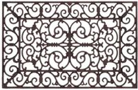 Esschert Design Gietijzeren Deurmat Rechthoek - Bruin - 46 x 72 cm