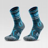 Merkloos / Sans marque Royal Talens Kinder Trekking Sokken 2-Pack - Blauw Gestreept - Polyester - Maat 35-38