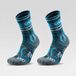 Merkloos / Sans marque Royal Talens Kinder Trekking Sokken 2-Pack - Blauw Gestreept - Polyester - Maat 35-38