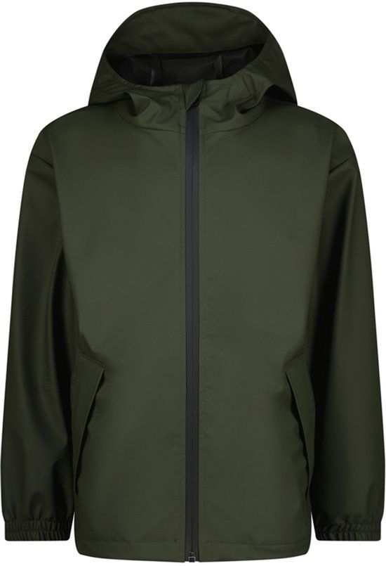 Vingino Thyfoon Regenjas Unisex Kinderen Groen Maat 158/164