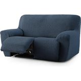ECOMMERC3 Bankovertrek, 2 x 2, zeer elastisch, blauw, aanpasbaar en ademend, voor Chester- en Klippan banken