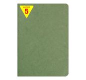 Clairefontaine 733163Cpack Collection Age Bag Notitieboek, A5, 14,8 x 21 cm, 96 pagina's, gelinieerd, wit papier, 90 g, glanzend, ledernerf, 5 stuks