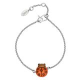 THUN - Armband met lieveheersbeestje - keramiek, metaal - collectie voor jou gewijd - 16 + 3 cm