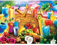 Master Pieces Puzzle Paradise Beach Picknick Strand 500 Stukjes