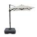 AXI Nyra parasol suspendue 200x300 cm anthracite/beige