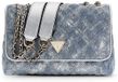 GUESS Giully II Schoudertas Metallic Denim Lichtblauw