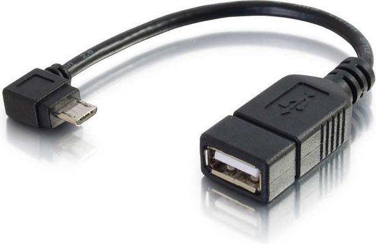 CablesToGo C2G Mobile Device USB Micro-B to USB Device OTG Adapter Cable - USB-adapter - USB (M) naar micro-USB type B (V) - 15 cm - zwart