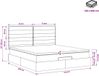 vidaXL Ottomaans bed met matras en LED-verlichting, lichtgrijs, 140 x 200 cm, stof