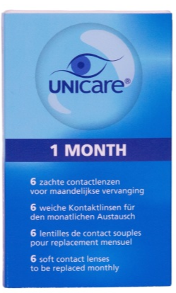 Unicare Unicare 1 Month 6 Zachte Contactlenzen -6.00