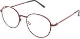 MPG Lunettes de lecture MLH061 - Dioptrie +3.00 - Rouge foncé - Classique & Confortable - Lunettes de lecture unisexes élégantes en alliage léger - Avec étui et chiffon