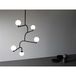 Pholc Mobil 100 Suspension Lamp Nickel/Opal Glass G9 5x 1.9W 204lm 100cm