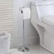 SunnyPoint Badkamer Vrijstaande Toiletpapier Roll Houder Stand met Reserve Functie, Chrome Finish