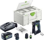 Festool CXS 18-Basic-set accuboormachine 18 V 40 Nm borstelloos + 1x accu 5,0 Ah + oplader + Systainer