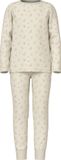 Name it Pyjama Print Vrouwen Lange mouw Turtledove Effen 146/152