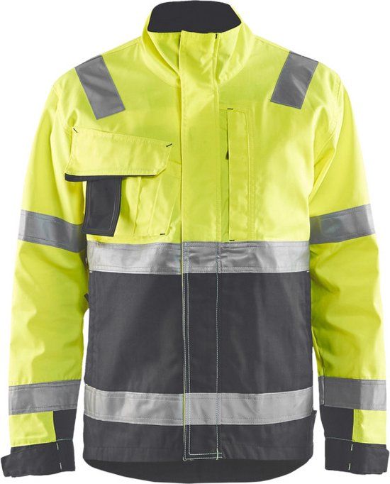 Blåkläder Blaklader Jack High Vis 4064-1811 - HIgh Vis Geel/Medium Grijs - M