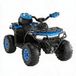 IDEALHOUSE Elektrische quad voor kinderen, 12 V, offroad ATV (4,5 Ah | Kinderauto met 2 x 35 W motoren, afstandsbediening, led-koplamp, muziek met draadloze verbinding/USB/TF, 3-8 km/u, blauw