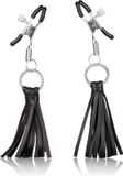 CalExotics Playful Tassels Nipple Clamps - Bondage / SM Nipple clamps Zwart