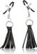 CalExotics Playful Tassels Nipple Clamps - Bondage / SM Nipple clamps Zwart