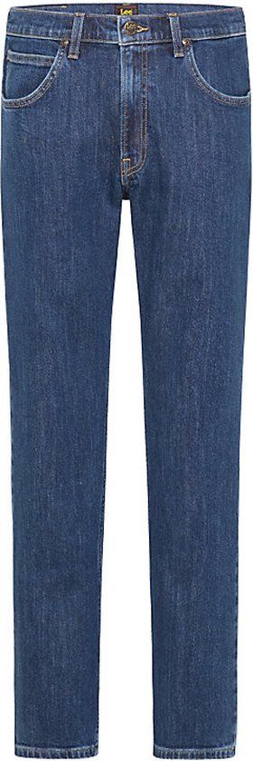Lee Brooklyn Straight Dark Stonewash Classic Straight Jeans - Heren - 32/30