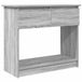 vidaXL Table murale avec tiroirs 85,5x38,5x74,5 cm gris sonoma