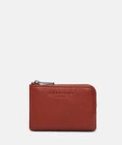 Liebeskind Berlin Portemonnee Lena Small Pebble Card Case klaproosrood Leer Vrouwen 11 x 8 x 1.5 cm