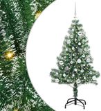 VidaXL Kunstkerstboom Sneeuw Gevlokt met LED Licht 150 cm