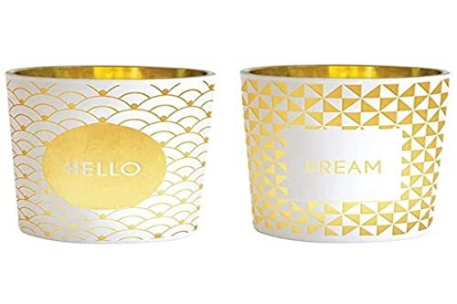 DRAEGER PARIS 1886 Draeger Paris Hello / Dream, glas wit en goud, H 6,5 x L 4,5 cm