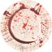Fiestas Guirca Papieren bordjes bloederige print - 6x stuks - Halloween tafeldecoratie - wegwerp servies