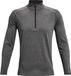 Under Armour UA Tech 2.0 1/2 Zip-GRY Heren Sporttrui - Carbon Heather - Zwart