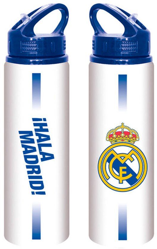 Kids Real Madrid - Drinkfles - 750 ml - Sportfles - BPA-vrij - Officieel Fan Merchandise - Wit