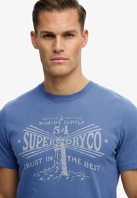 Superdry Lo-fi Dockside T-shirt Heren XXL Soft Navy