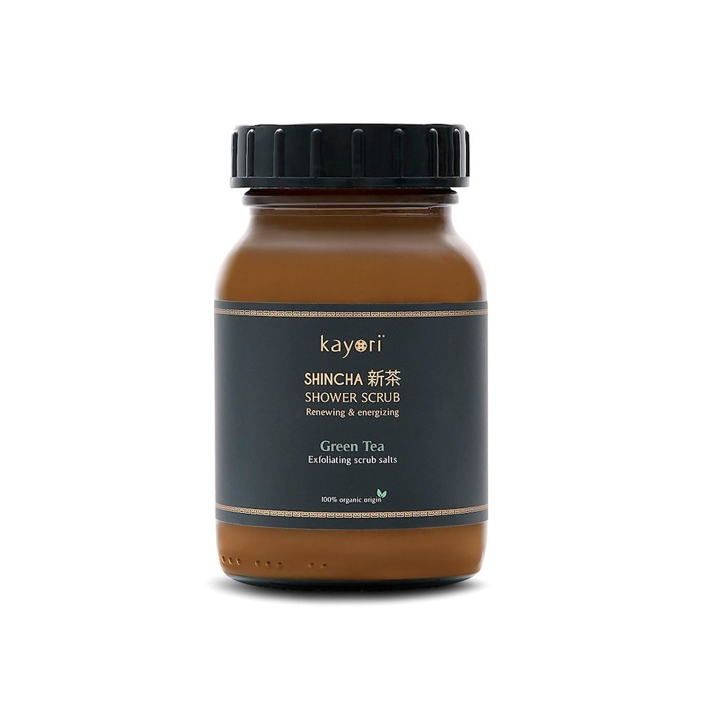 Kayori Shincha Shower Scrub Lichaamsscrub en -peeling 250 ml