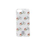Beschermhoes Wondee Beschermhoes voor iPhone 7, iPhone 8 en iPhone SE Transparant met Exclusief Fietsdesign van Dodo & Cath