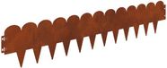 vidaXL Bordure de pelouse - 30 pièces - 103 x 20 cm - Acier - Rouille