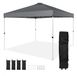Latios Pavillon de jardin - Tonnelle pop-up - 3x3 m - Gris foncé