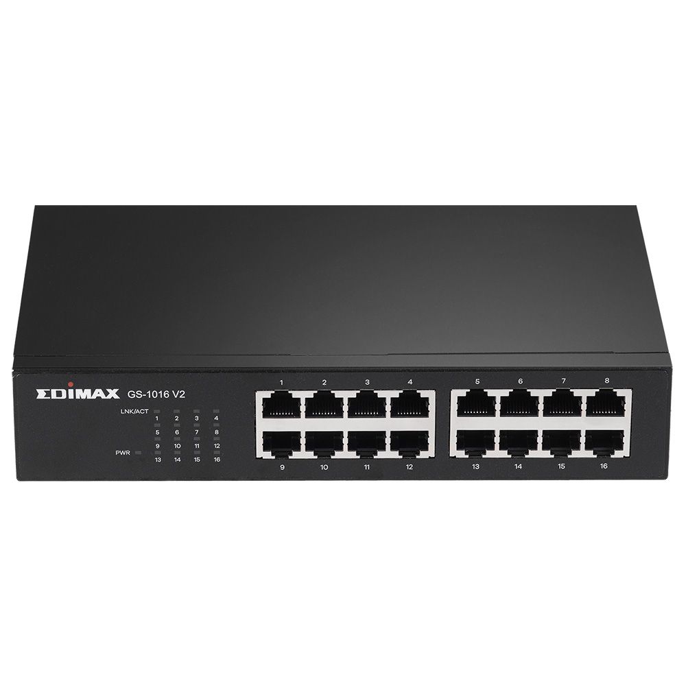 Edimax GS-1016 V2 - Netwerk Switch - Zwart