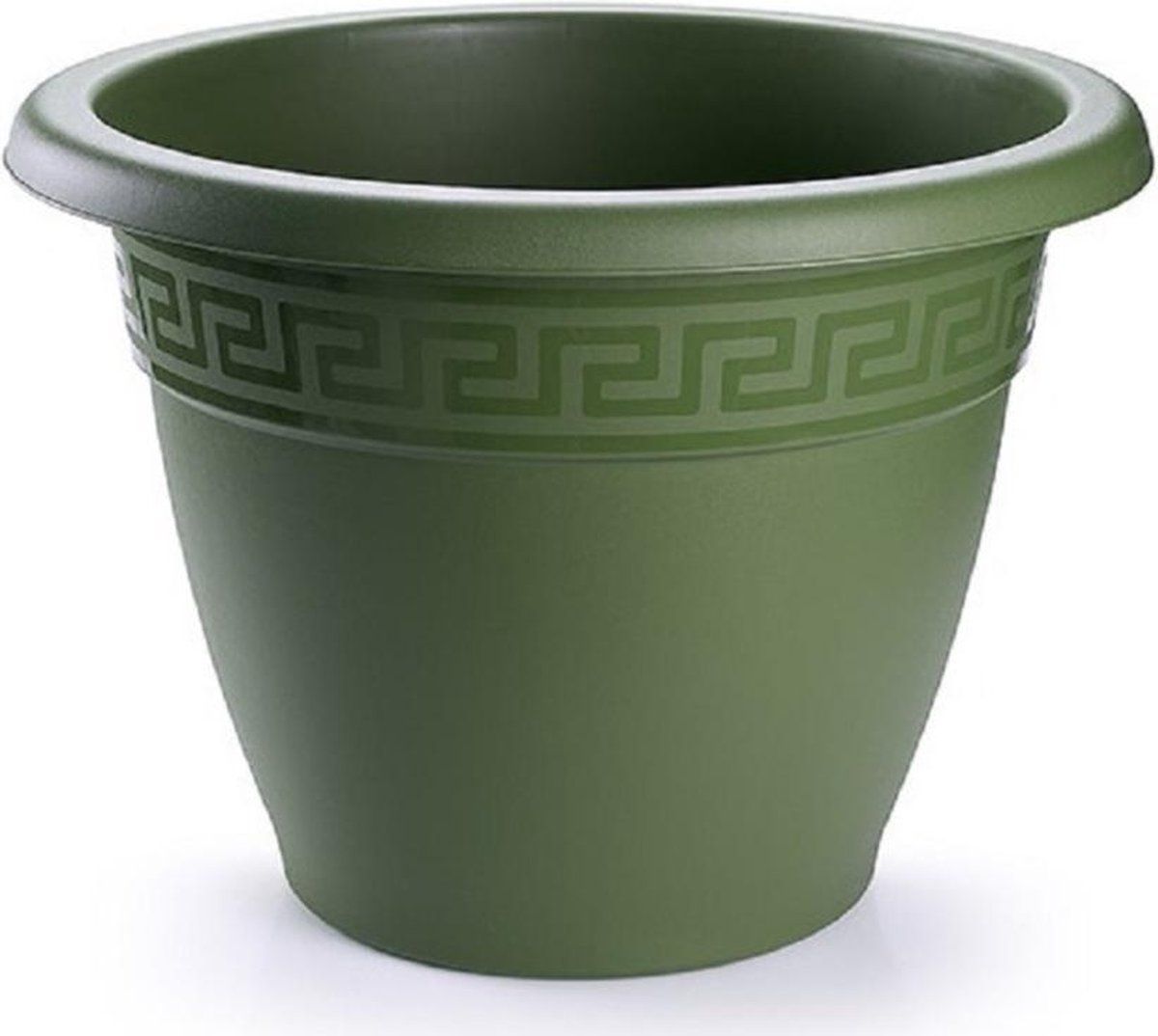 Forte Plastics Bloempot donkergroen rond diameter 40 cm