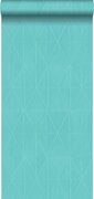 Origin Wallcoverings behang grafische vorm turquoise - 347234 - 53 cm x 10,05 m