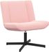 vidaXL Draaistoel Roze 63 x 75 x 76 cm Schapenvacht