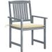 Maison Exclusive - Chaises de jardin et coussins lot de 6 bois acacia massif gris