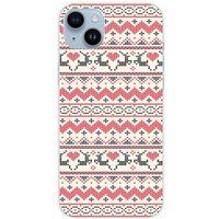 1001 coques Apple iPhone 15 Plus Rendier Kersttrui Siliconen Hoesje
