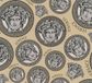 A.S. Création "MEDUSA HOOFD" Satin Gloss Wallpaper | Design - Beige Silver Gold Grey - Versace 5