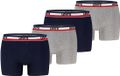 Levis Pack of 4 Men's REPEAT LOGO SPW Boxer Shorts - Navy/Grey Melange - XL
