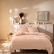 Matt & Rose Dekbedovertrek - Hotelmaat - Roze - 260 x 240 + (2x)65 x 65 cm - Mousseline Katoen