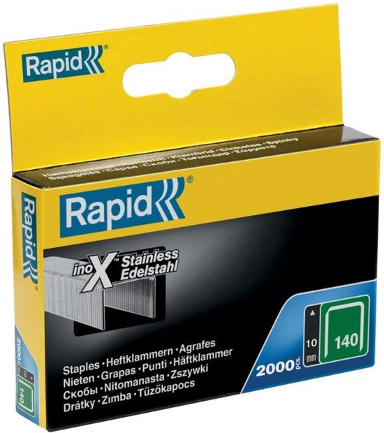 Rapid RVS Nieten Nr. 140, 10 mm, 2000 stuks