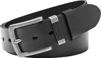 FOSSIL Leren Riem Jay Belt W100 Black Zwart