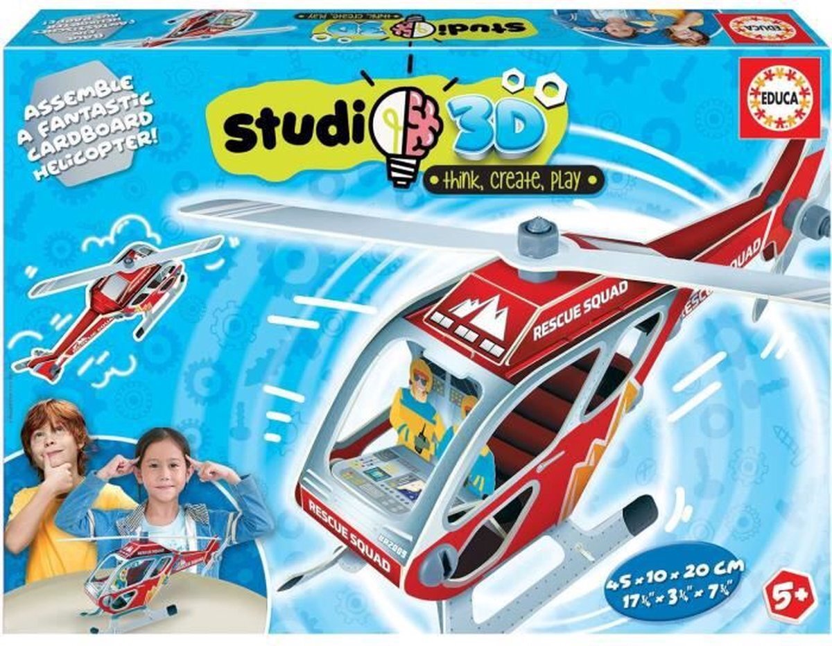 Educa - Puzzel - Helikopter 3D Studio